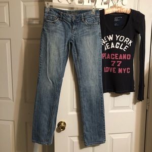 AEO Straight 77 jeans size 4